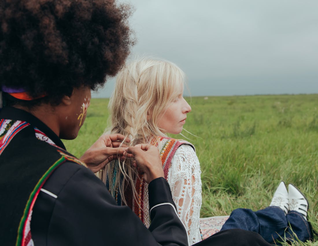Gypsy braids volumosas e naturais